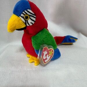 Colorful Plush Parrot Toy